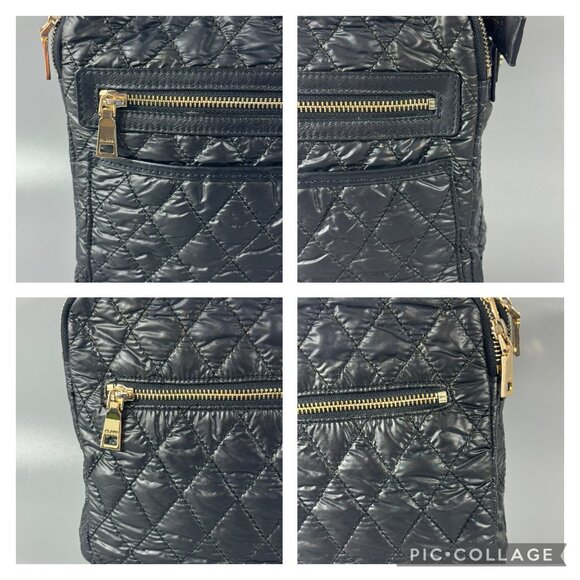 Clava Black Square Quilted Crossbody Bag - Picture 7 of 14